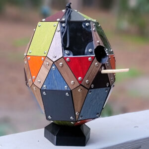 Multi-color Polyhedral Birdhouse